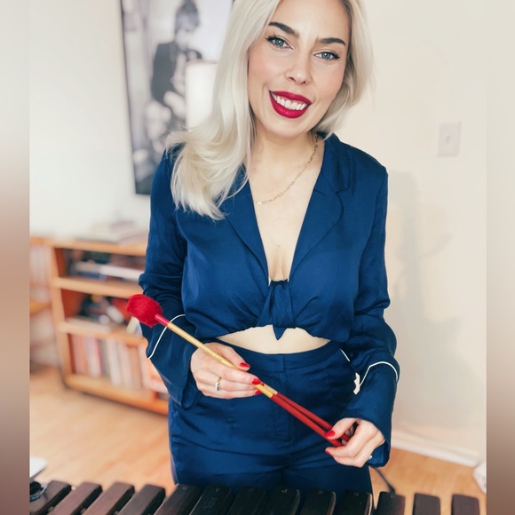 NWT Disco Jumpsuit with Front Tie by Xtaren - Picture 2 of 8